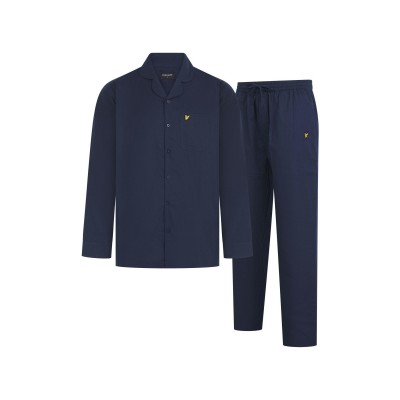 пижама,мъжки,пижами,lyle,and,scott,men,s,woven,pyjama,long,sleeve,top,peacoat