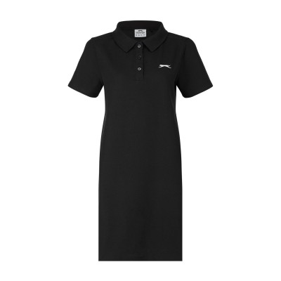 дамска,рокля,дамски,поли,и,рокли,дамски,облекла,размер,slazenger,womens,short,sleeve,polo,dress,black