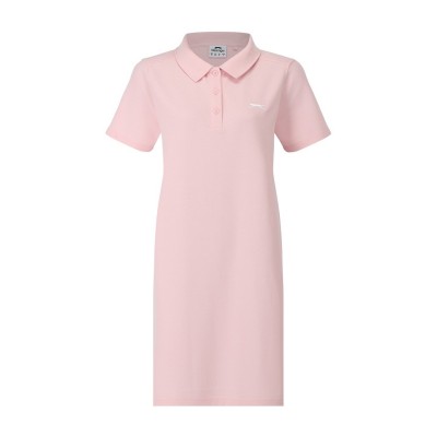дамска,рокля,дамски,поли,и,рокли,slazenger,womens,short,sleeve,polo,dress,pink