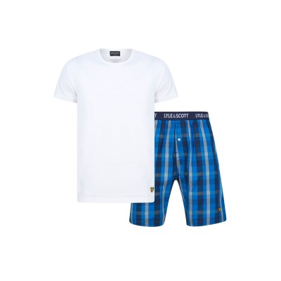 мъжки,пижами,lyle,and,scott,tee,short,st,sn99,white,blue