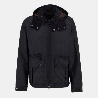яке,мъжки,якета,barbour,men,s,re,engineered,bardon,spey,detachable,hood,long,sleeve,wax,jacket,black,bk71
