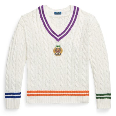 пуловер,мъжки,пуловери,polo,ralph,lauren,men,s,crew,neck,jumper,cream,combo