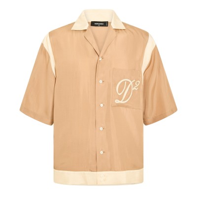 риза,с,къс,ръкав,мъжки,ризи,dsquared2,men,s,dsq,short,sleeve,bowling,shirt,walnut