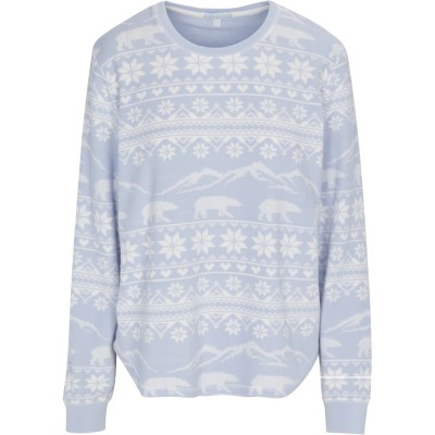 дамски,пижами,дамски,облекла,размер,pj,salvage,salvage,snowflake,shirt,hellblau