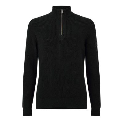 пуловер,мъжки,тениски,barbour,international,crawley,half,zip,jumper,black,bk31