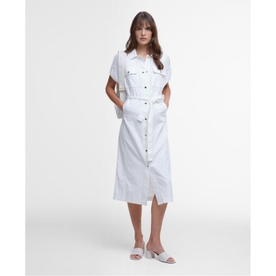 рокля,дамски,поли,и,рокли,barbour,international,harlow,midi,dress,white