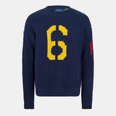 блуза,мъжки,пуловери,polo,ralph,lauren,men's,knitwear,classic,fit,crew,neck,jumper,navy