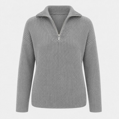 дамска,жилетка,дамски,плетени,дрехи,i,saw,it,first,women,s,quarter,zip,long,sleeve,cardigan,grey