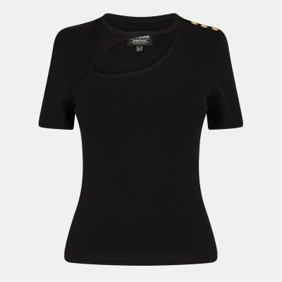 тениска,дамски,топове,barbour,international,barbour,international,jenny,t,shirt,black
