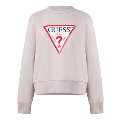 дамска,поларена,блуза,guess,women,s,cn,original,fleece,crew,neck,jumper,g493