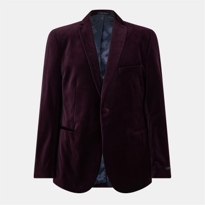 яке,мъжки,якета,ted,baker,ted,velvet,jacket,sn99,burgundy