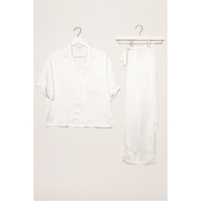 пижама,дамски,пижами,дамски,облекла,размер,pj,salvage,salvage,luxe,aloe,bridal,pyjama,set,weiss