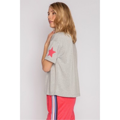дамски,пижами,pj,salvage,salvage,basics,star,shirt,grau,mel.
