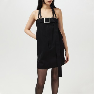 рокля,дамски,поли,и,рокли,jean,paul,gaultier,the,short,strapped,dress,black,00