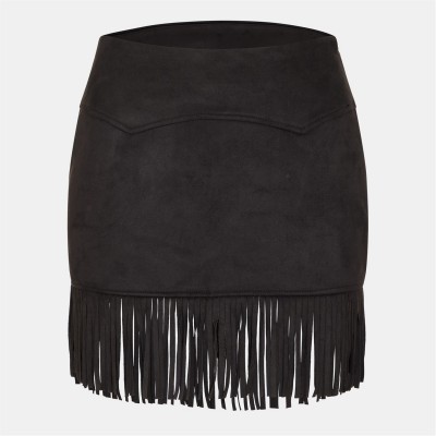 пола,noisy,may,fringe,skirt,ld99,black