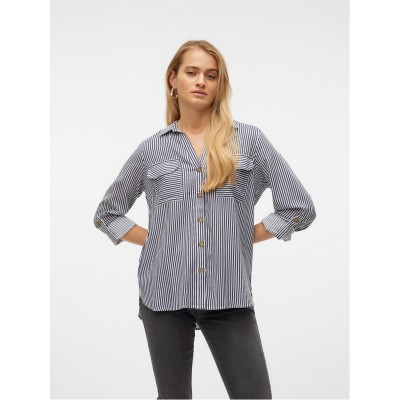 дамски,ризи,дамски,облекла,размер,vero,moda,bumpy,l,s,shirt,ld00,white,ink