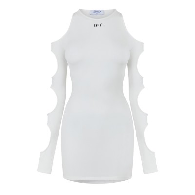 рокля,дамски,поли,и,рокли,off,white,cut,out,mini,dress,white,black