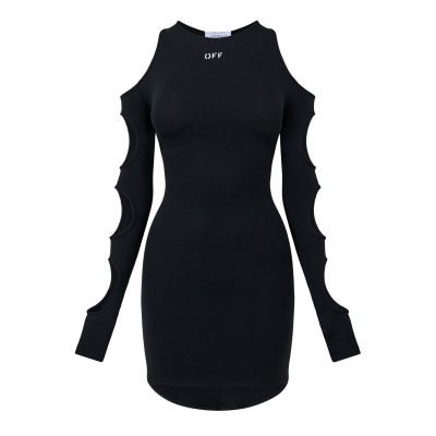 рокля,дамски,поли,и,рокли,off,white,cut,out,mini,dress,black,white