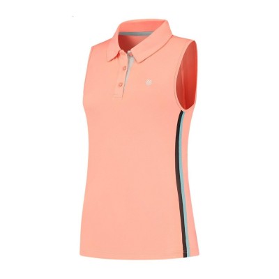 дамска,блуза,с,яка,падел,тенис,k,swiss,women,s,sleeveless,performance,polo,shirt,desert,flower