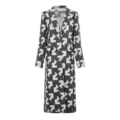 дамски,якета,и,палта,off,white,geometric,overcoat,grey