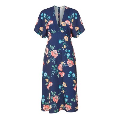 рокля,дамски,поли,и,рокли,yumi,yumi,navy,floral,kimono,midi,dress,navy