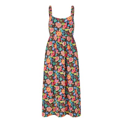 рокля,дамски,поли,и,рокли,yumi,yumi,multicoloured,retro,floral,midi,dress,multi