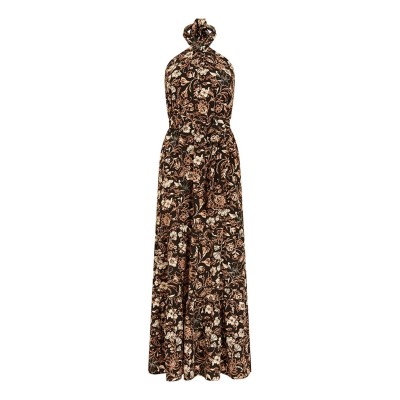 рокля,дамски,поли,и,рокли,yumi,yumi,black,batik,cross,neck,maxi,dress,black
