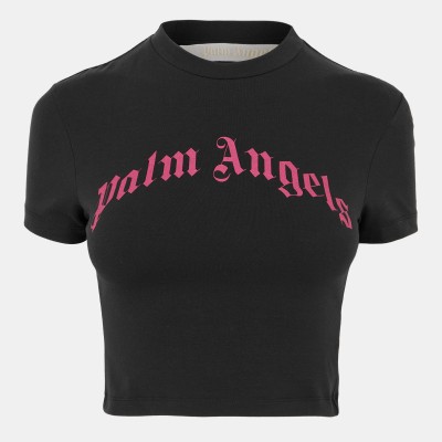 дамски,топове,palm,angels,women,s,slim,fit,cropped,baby,tee,black