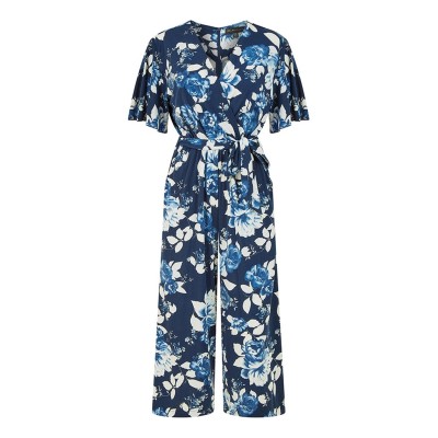 дамски,летни,гащеризони,mela,london,mela,london,navy,rose,jumpsuit,with,angel,sleeves,navy