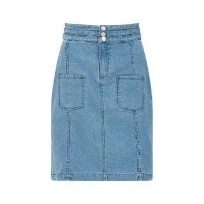 дамска,пола,yumi,women,s,patch,pocket,denim,skirt,blue