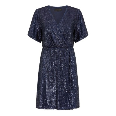 рокля,дамски,поли,и,рокли,mela,london,mela,london,navy,sequin,kimono,sleeve,wrap,dress,navy
