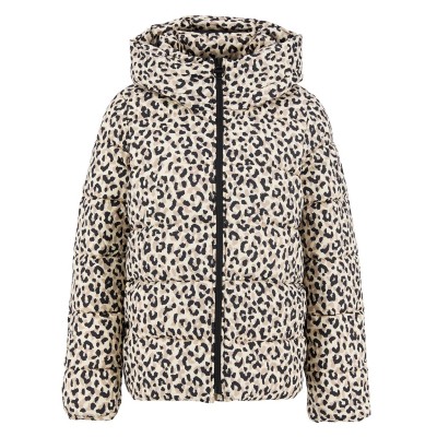яке,дамски,якета,и,палта,barbour,international,women's,olivios,hooded,long,sleeve,full,zip,short,puffer,jacket,jasmine,leopard