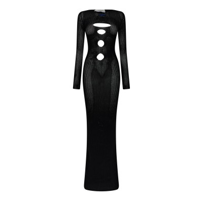 рокля,дамски,поли,и,рокли,off,white,cut,out,maxi,dress,black,lt,blue
