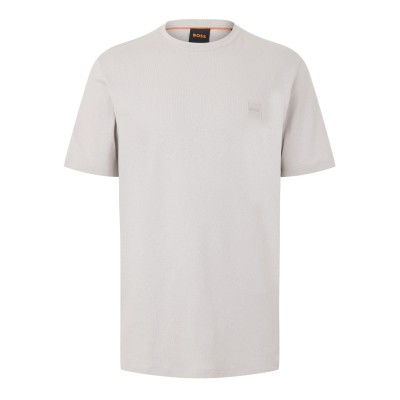 тениска,мъжки,тениски,boss,mens,boss,orange,tales,t,shirt,with,logo,patch,premium,cotton,open,grey