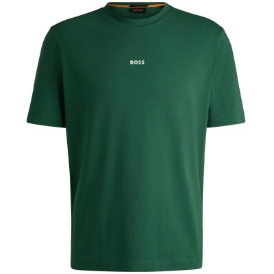 тениска,мъжки,тениски,boss,men's,oversized,t,shirt,open,green