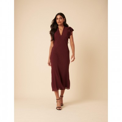 рокля,дамски,поли,и,рокли,nobodys,child,layla,midi,dress,brown