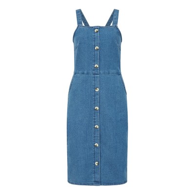 рокля,дамски,поли,и,рокли,yumi,yumi,blue,denim,pinafore,dress,denim