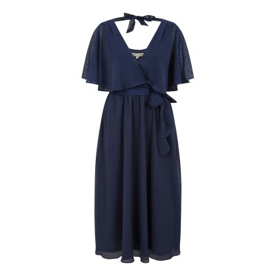 рокля,дамски,поли,и,рокли,yumi,yumi,navy,wrap,midi,dress,navy