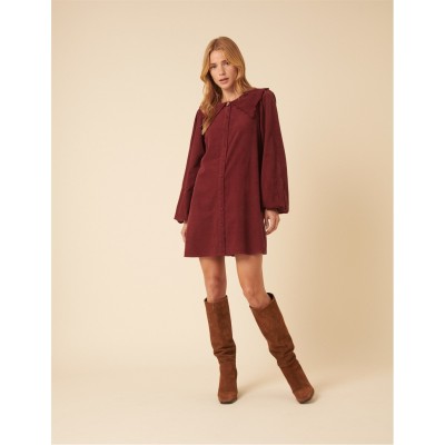 рокля,дамски,поли,и,рокли,nobodys,child,nc,bridget,mini,dress,burgundy