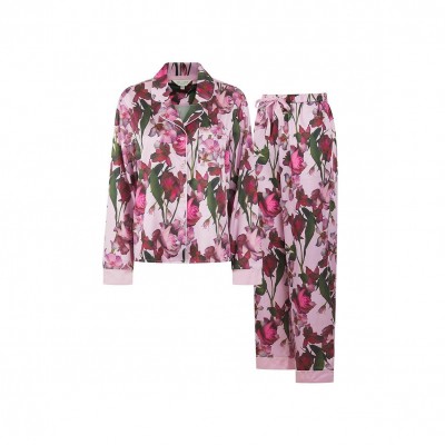 дамска,пижама,дамски,пижами,ted,baker,women,s,bak,isla,long,sleeve,pyjama,set,pink,floral