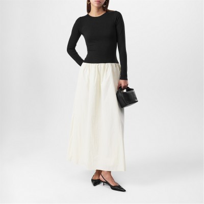 рокля,дамски,поли,и,рокли,4th,and,reckless,women's,rosie,maxi,tea,dress,monochrome