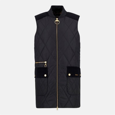 елек,дамски,якета,и,палта,barbour,women's,lydia,diamond,quilted,sleeveless,gilet,black,tartan