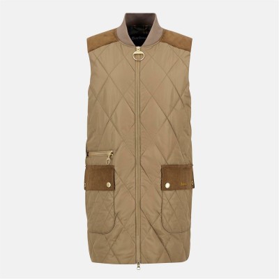 елек,дамски,якета,и,палта,barbour,women's,lydia,diamond,quilted,sleeveless,gilet,brown,tartan