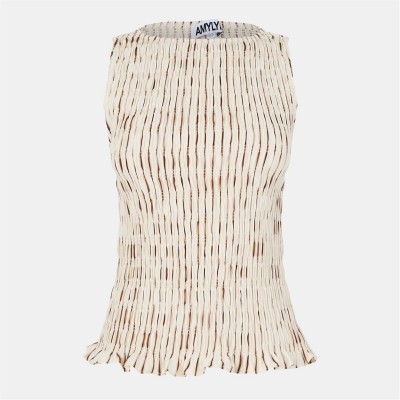 дамски,топове,amylynn,women's,sonya,puff,sleeve,top,beige,stripe