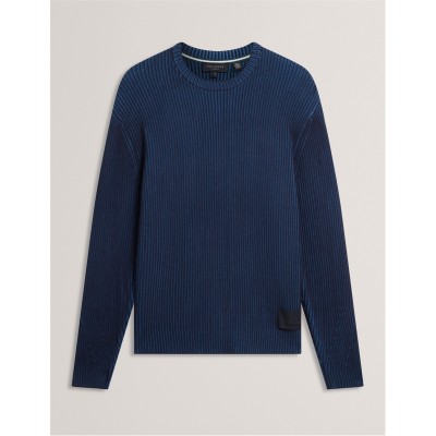 пуловер,мъжки,пуловери,ted,baker,ted,textured,jumper,sn61,navy