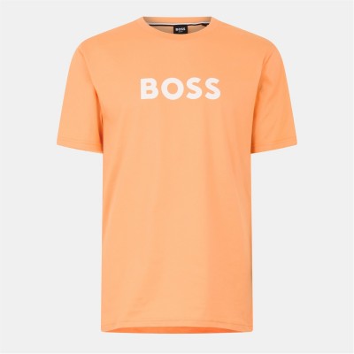 тениска,мъжки,тениски,boss,logo,print,t,shirt,lt,orng,813