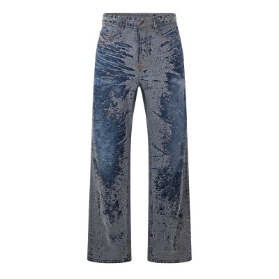 дънки,мъжки,дънки,diesel,men,s,2001,d,macro,wide,leg,jeans,blue,denim