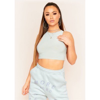къса,блуза,дамски,топове,missy,empire,racer,crop,top,olive