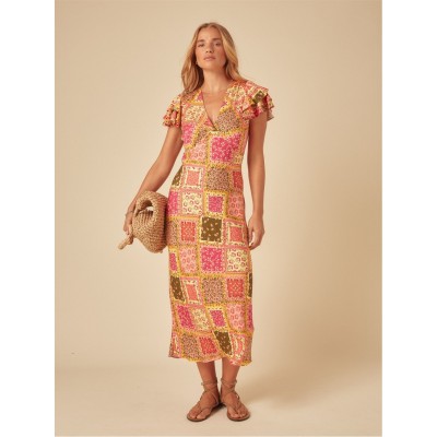 рокля,дамски,поли,и,рокли,nobodys,child,women's,layla,tea,dress,multi