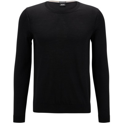 пуловер,облекла,на,разпродажба,мъжки,пуловери,boss,leno,knit,jumper,black